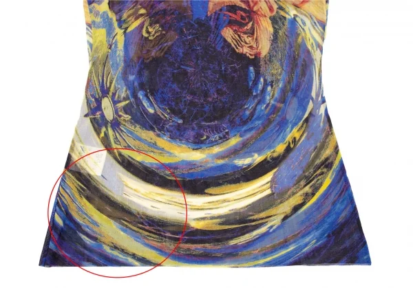 ジャンポールゴルチエJean Paul GAULTIER エンジェルプリントパワーネット半袖Tシャツ 青黄40 K-105609_006