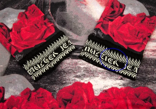 ジャンポールゴルチエ クラシックJean Paul GAULTIER CLASSIQUE グラフィックローズプリントカットソー グレー赤黒40 K-105618_008