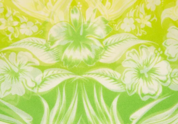 ジャンポールゴルチエ ファムJean Paul GAULTIER FEMME ハイビスカスプリントグラデーションパワーネットカットソー 黄緑紫40 K-105625_011