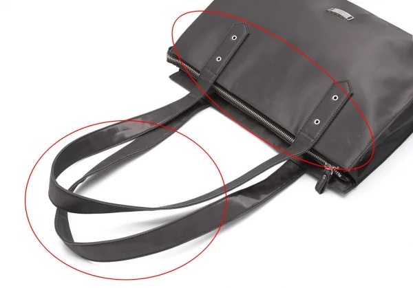 Jean Paul GAULTIER Metal Logo plate Tote Bag K-105639_011