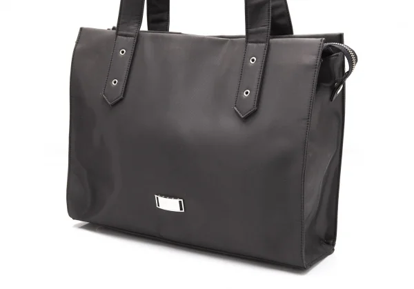 Jean Paul GAULTIER Metal Logo plate Tote Bag K-105639_003