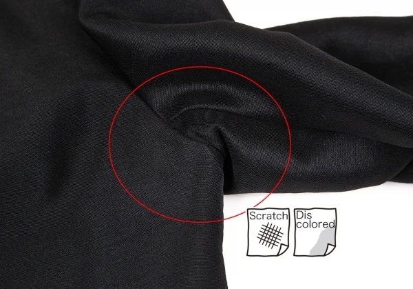 ヨウジヤマモト ファムYohji Yamamoto FEMME モヘヤシルク裁ち切りパフスリーブジャケット 黒1 K-105657_004