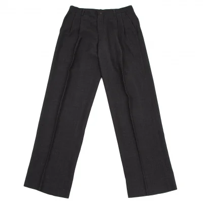 イッセイミヤケ メンISSEY MIYAKE MEN リブ織りツータックパンツ