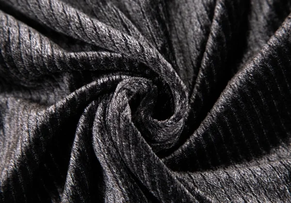 イッセイミヤケ メンISSEY MIYAKE MEN ベロアリブジャケット チャコールL K-105695_013