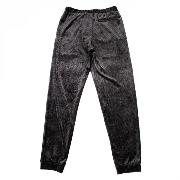 イッセイミヤケ メンISSEY MIYAKE MEN ベロアリブセットアップスーツ チャコールL K-105697_017