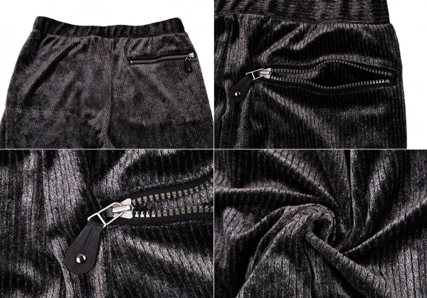 イッセイミヤケ メンISSEY MIYAKE MEN ベロアリブセットアップスーツ チャコールL K-105697_018