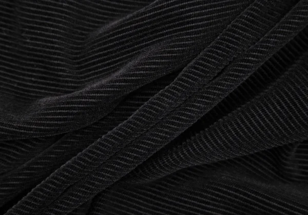 バーバリーロンドンBURBERRY LONDON コットンコーデュロイリブクロップドパンツ 黒36 K-105698_013