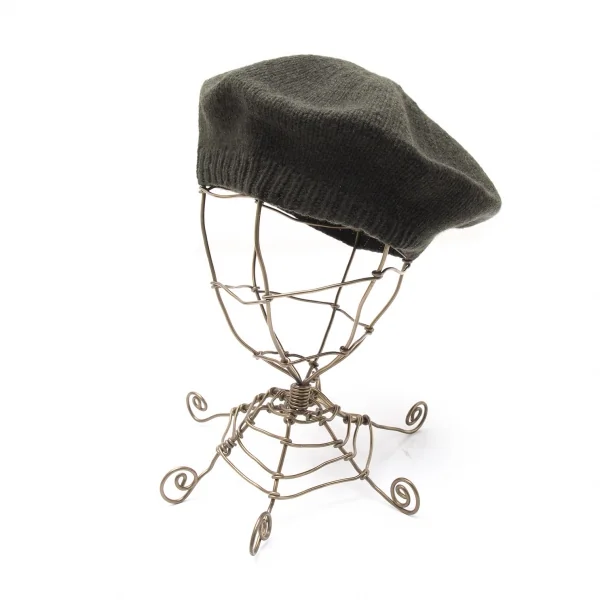 ラルフローレンRalph Lauren ウールカシミヤニットベレー 深緑 K-105712_001