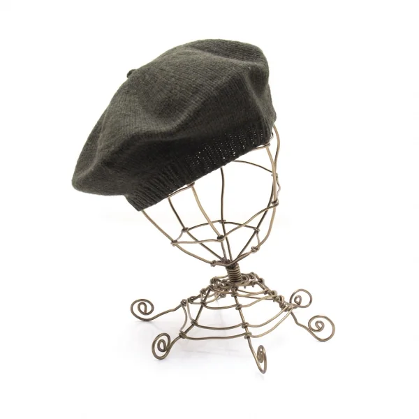 ラルフローレンRalph Lauren ウールカシミヤニットベレー 深緑 K-105712_004