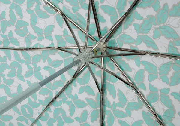 新品!ケイタマルヤマKEITA MARUYAMA×クリニークCLINIQUE 晴雨兼用折りたたみ傘 ミントグリーン K-105713_009