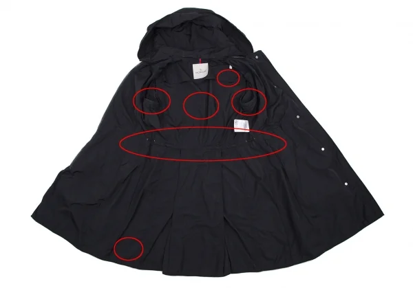 モンクレールMONCLER アンテミスANTHEMIS ダブルジップフーテッドコート 紺2 K-105723_013