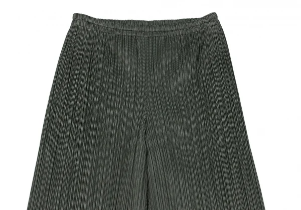 プリーツプリーズPLEATS PLEASE プリーツパピートゥースプリントパンツ 緑3 K-105756_002