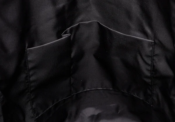 ヨウジヤマモト ノアールYohji Yamamoto NOIR コーティングキャンバスボストンバッグ 黒 K-105764_014