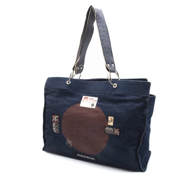 ジャンポールゴルチエJPG 日の丸パッチデニムトートバッグ インディゴ K-105769_001