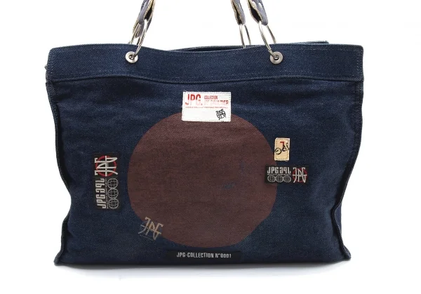 ジャンポールゴルチエJPG 日の丸パッチデニムトートバッグ インディゴ K-105769_002