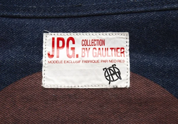 ジャンポールゴルチエJPG 日の丸パッチデニムトートバッグ インディゴ K-105769_003