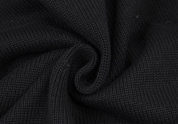 ポロラルフローレンPOLO RALPH LAUREN コットンワッペンレタードニットカーディガン 黒XS K-105771_014