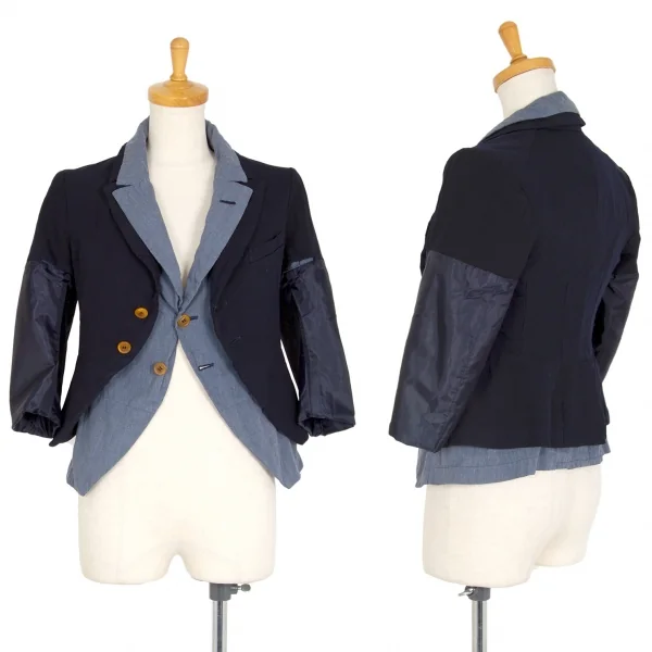 COMME des GARCONS COMME des GARCONS Layered Jacket Navy XS K-105778_001