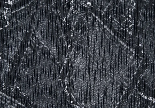 プリーツプリーズPLEATS PLEASE プリーツデニムポケット転写プリントスカート 墨黒2 K-105802_011