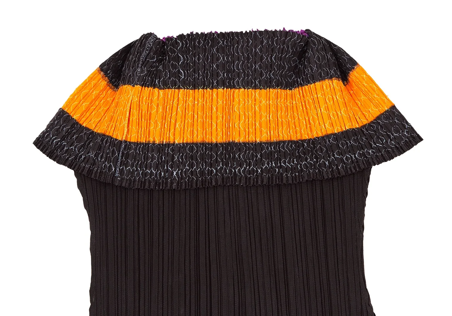 プリーツプリーズPLEATS PLEASE プリーツ裾マルチボーダー