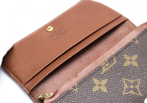 Louis Vuitton モノグラム三つ折り財布 正規紙袋無料】ルイヴィトン 三つ折り財布 レディース ミニ財布