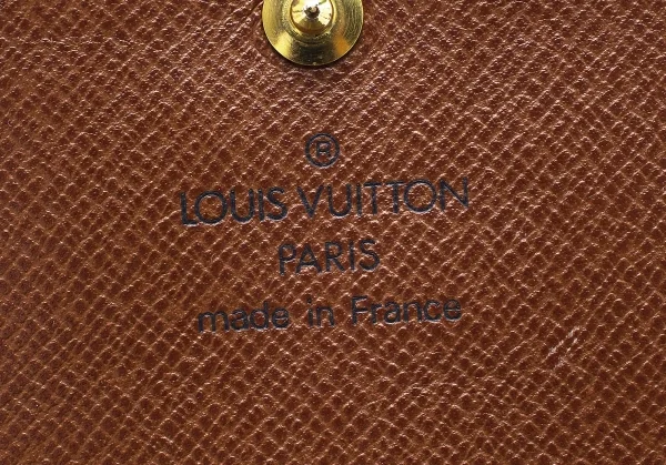 ルイヴィトンLouis Vuitton モノグラム三つ折りウォレット 財布 茶F K-105833_013