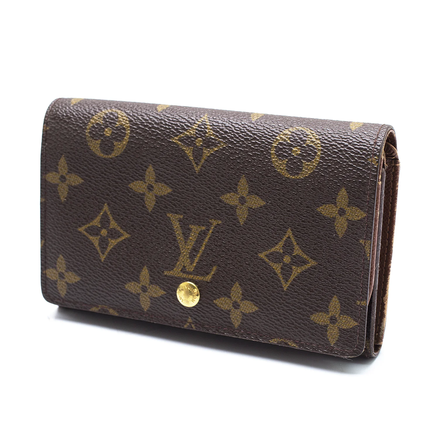 Louis Vuittonのモノグラムデザインの三つ折り財布 VUITTON 三つ折り財布 モノグラム - メルカリ