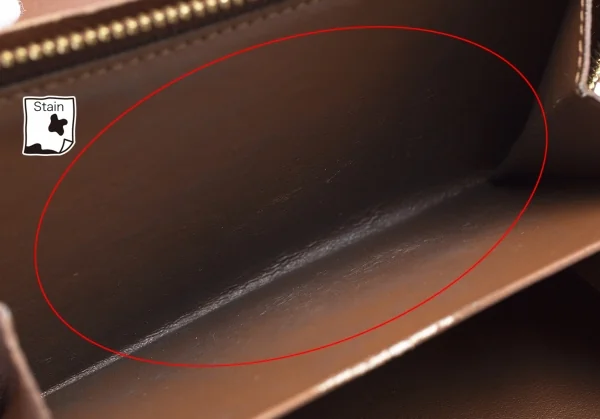 ルイヴィトンLouis Vuitton モノグラム三つ折りウォレット 財布 茶F K-105833_009