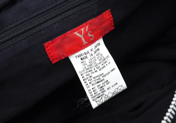 ワイズY's レザーパイピングメルトンウールショルダーバッグ 緑 K-105863_012