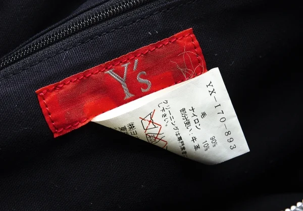 ワイズY's レザーパイピングメルトンウールショルダーバッグ 緑 K-105863_013