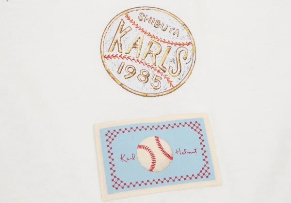 カールヘルムKarl Helmut ペナントプリントコットンTシャツ オフL位 K-105864_006