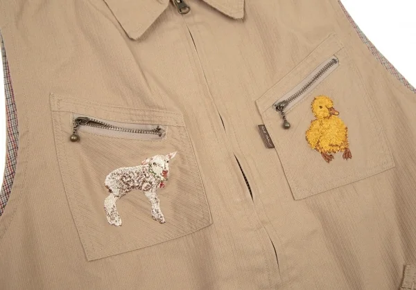 Karl Helmut Embroidery Full Zip Vest K-105868_004