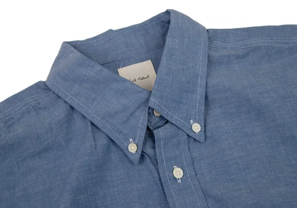 カールヘルムKarl Helmut フラッグパッチプルオーバーシャンブレーシャツ 青M K-105872_003