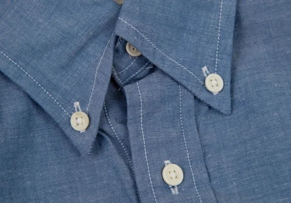 カールヘルムKarl Helmut フラッグパッチプルオーバーシャンブレーシャツ 青M K-105872_004