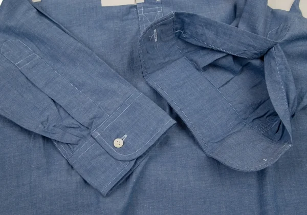 カールヘルムKarl Helmut フラッグパッチプルオーバーシャンブレーシャツ 青M K-105872_008