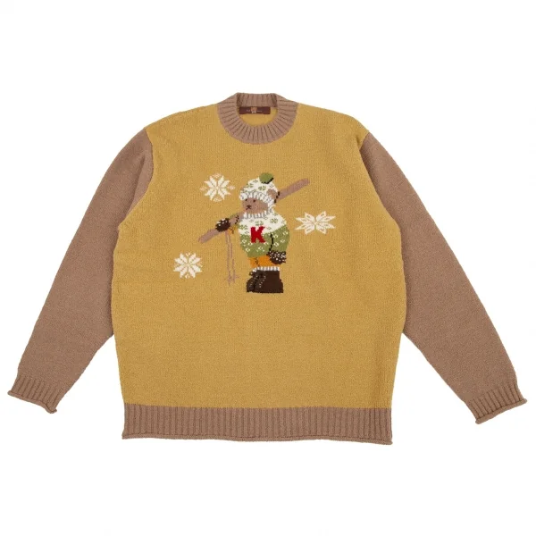 カールヘルムKarl Helmut スキーベアニットセーター マスタードM位 K-105883_001