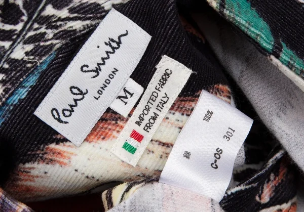 Paul Smith LONDON Feather Printed Corduroy Long Sleeve Shirt K-105894_015