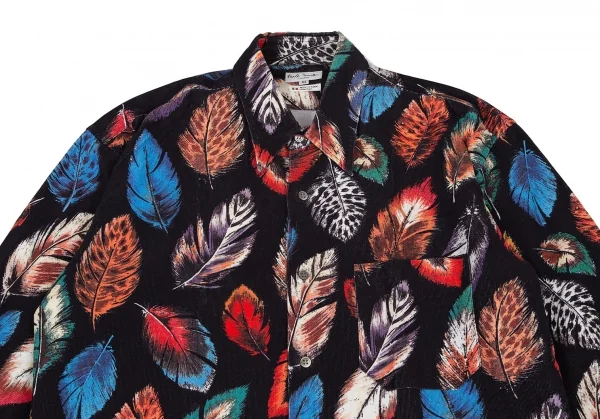 Paul Smith LONDON Feather Printed Corduroy Long Sleeve Shirt K-105894_002