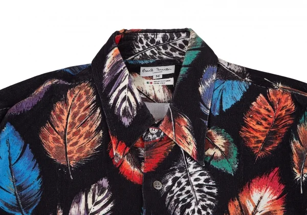Paul Smith LONDON Feather Printed Corduroy Long Sleeve Shirt K-105894_003