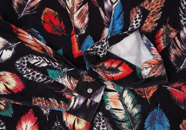 Paul Smith LONDON Feather Printed Corduroy Long Sleeve Shirt K-105894_005