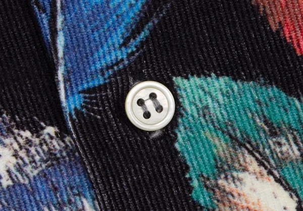 Paul Smith LONDON Feather Printed Corduroy Long Sleeve Shirt K-105894_006