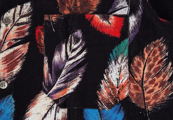 Paul Smith LONDON Feather Printed Corduroy Long Sleeve Shirt K-105894_007