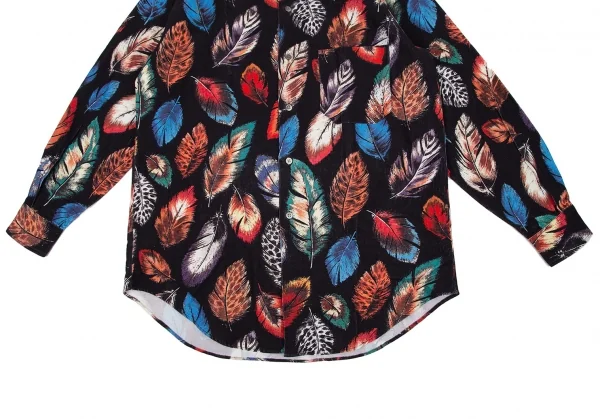 Paul Smith LONDON Feather Printed Corduroy Long Sleeve Shirt K-105894_008