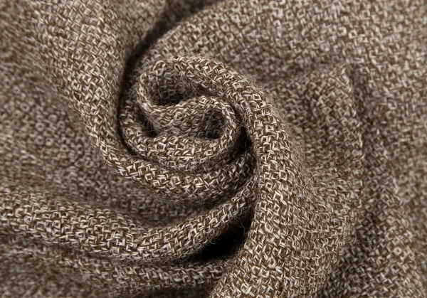 イッセイ ミヤケISSEY MIYAKE フリンジマフラー 茶白 K-105926_006