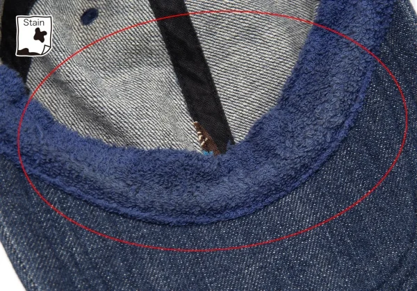 パパスPapas コットンロゴデニムベースボールキャップ インディゴL K-105947_011