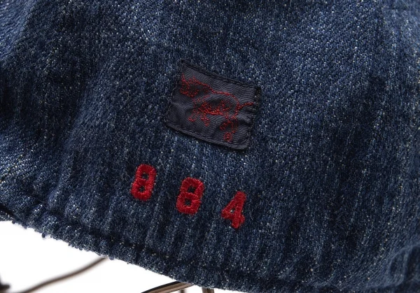 パパスPapas コットンロゴデニムベースボールキャップ インディゴL K-105947_005