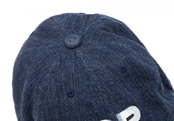 パパスPapas コットンロゴデニムベースボールキャップ インディゴL K-105947_009