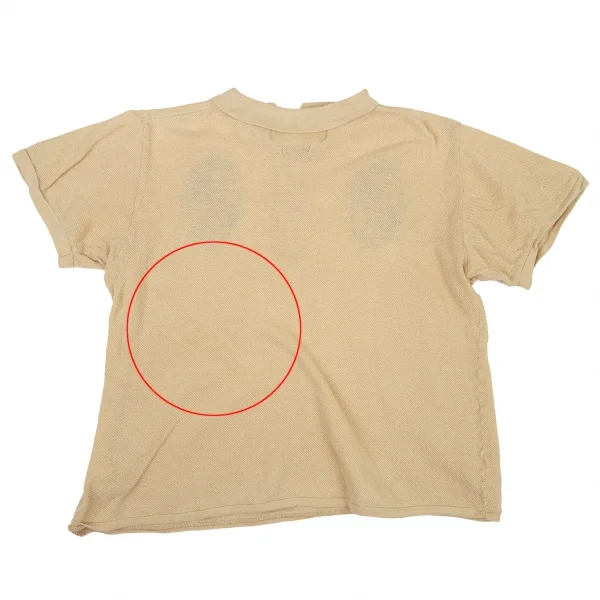 シアタープロダクツTHEATRE PRODUCTS コットン花柄刺繍ポロシャツ ベージュL K-105957_011