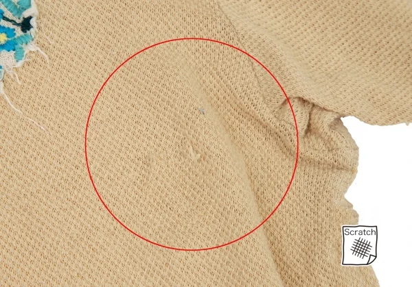 シアタープロダクツTHEATRE PRODUCTS コットン花柄刺繍ポロシャツ ベージュL K-105957_004