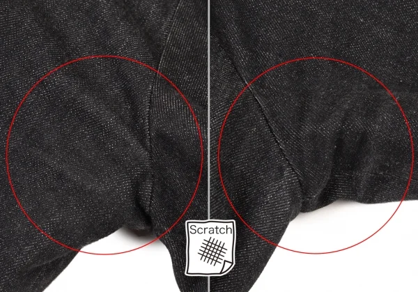 ジュンヤワタナベ コムデギャルソンJUNYA WATANABE COMME des GARCONS コットン別珍切替デニムトレンチコート 黒M位 K-105966_004